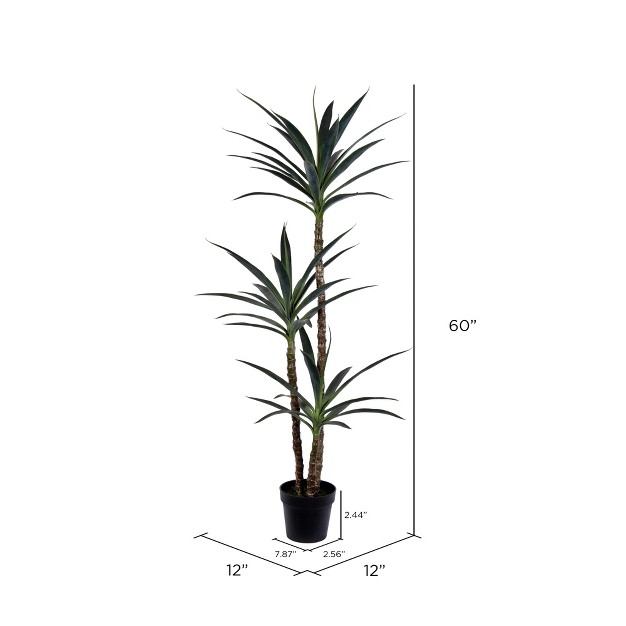 Vickerman Artificial Green Yucca Tree