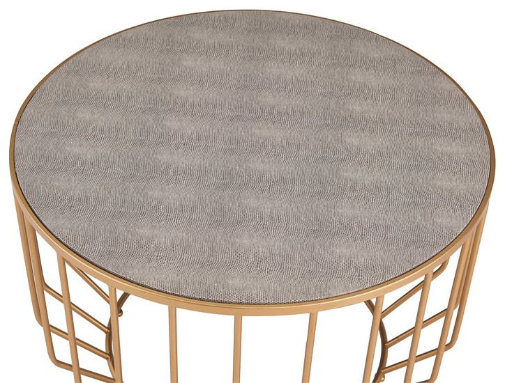 New Pacific Direct Halton Faux Shagreen Coffee Table in Gray (Set of 2)   Contemporary   Coffee Table Sets   by Homesquare  Houzz