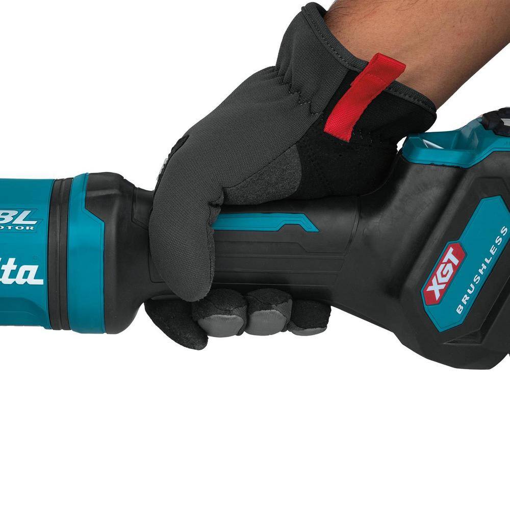 Makita 40V Max XGT Brushless Cordless 79 in. Paddle Switch Angle Grinder with Electric Brake AWS (Tool Only) GAG10Z