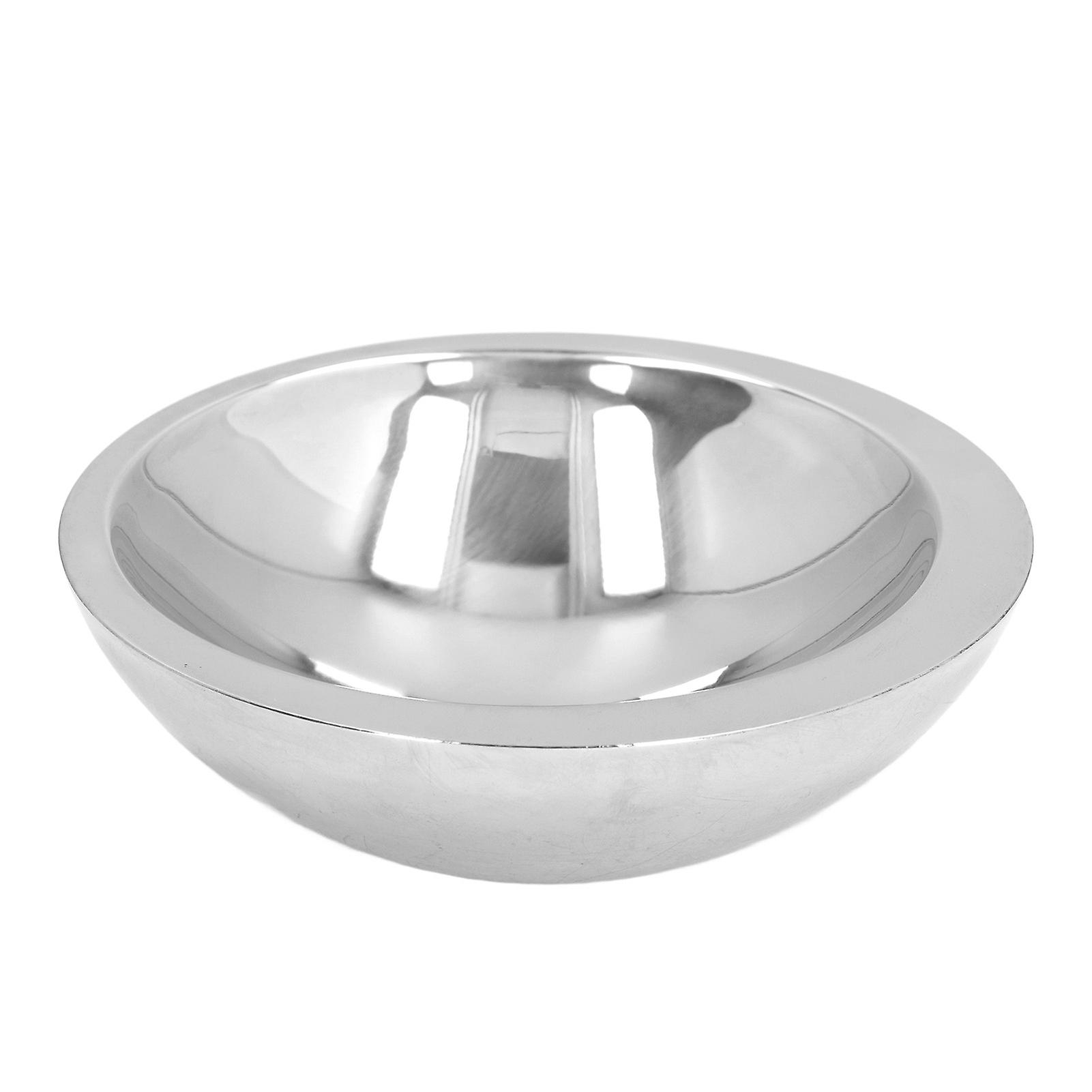 Stainless Steel Bowl Lightweight Double Wall Serving Bowl For Soup Cooked Food Salad Fruit