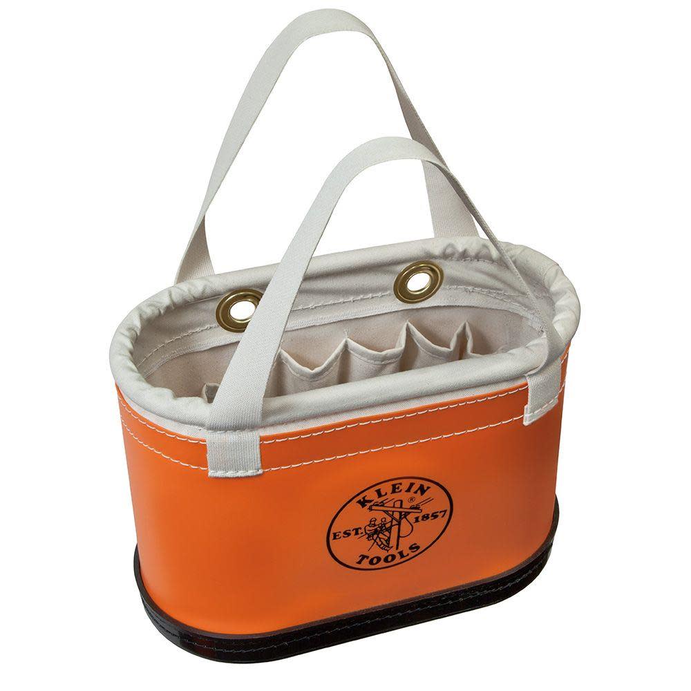 Klein Tools Hard Body Oval Bucket Orange/White 5144BHHB from Klein Tools