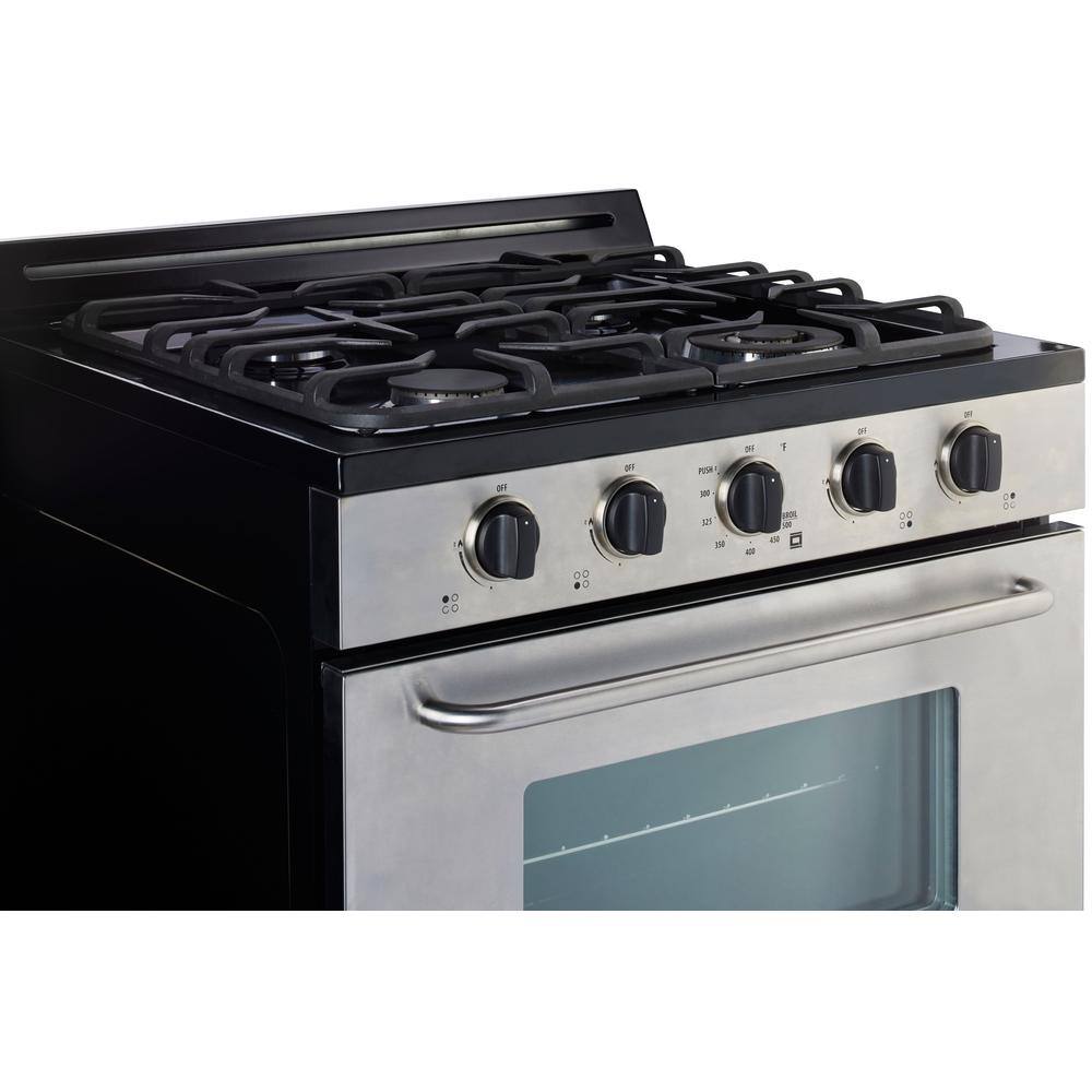 Unique Appliances 30 in. 3.9 cu. ft. 4 Burner Off-Grid Freestanding Propane Gas Range in Stainless Steel UGP-30G OF2 SS