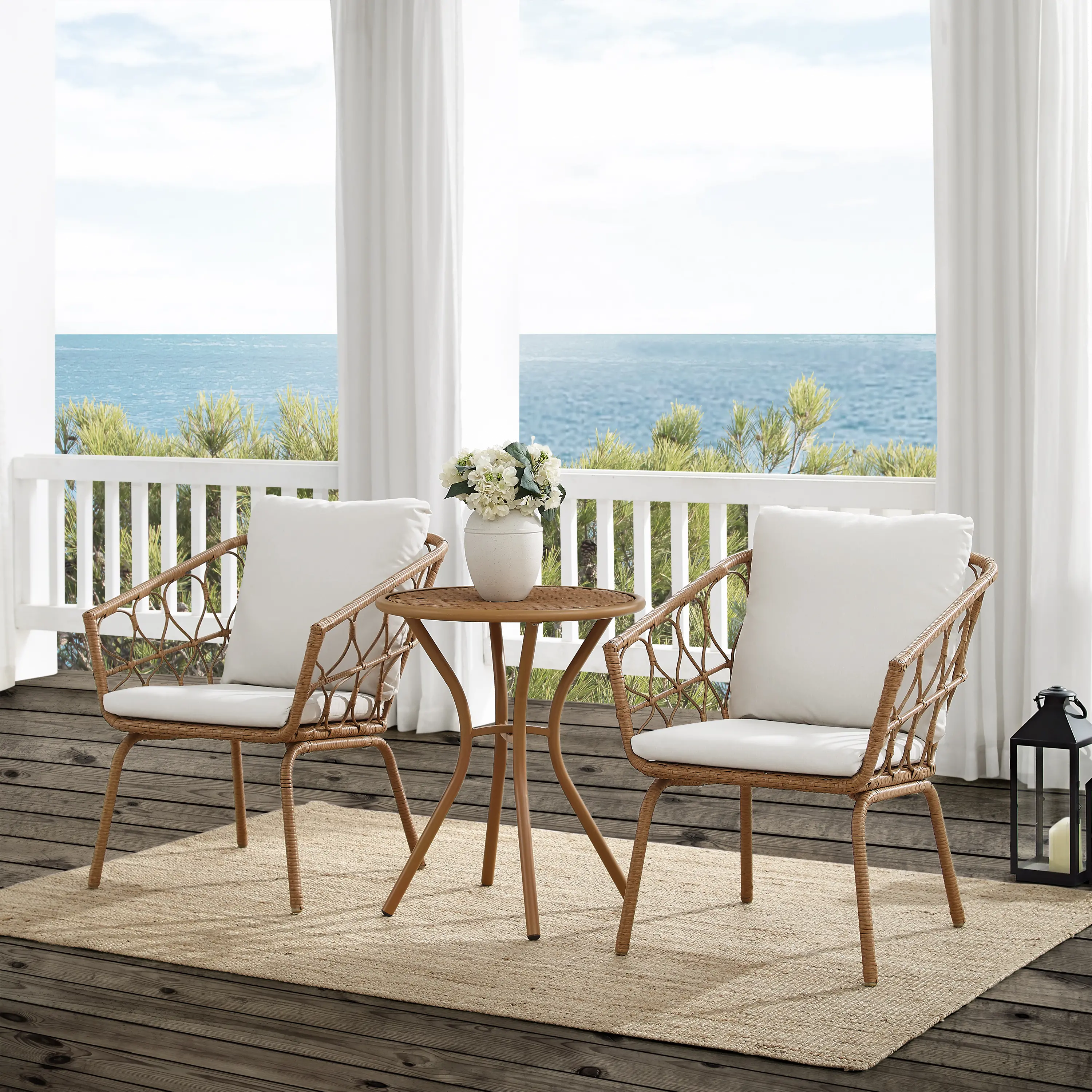 Juniper 3 Piece Outdoor Wicker Seating Set