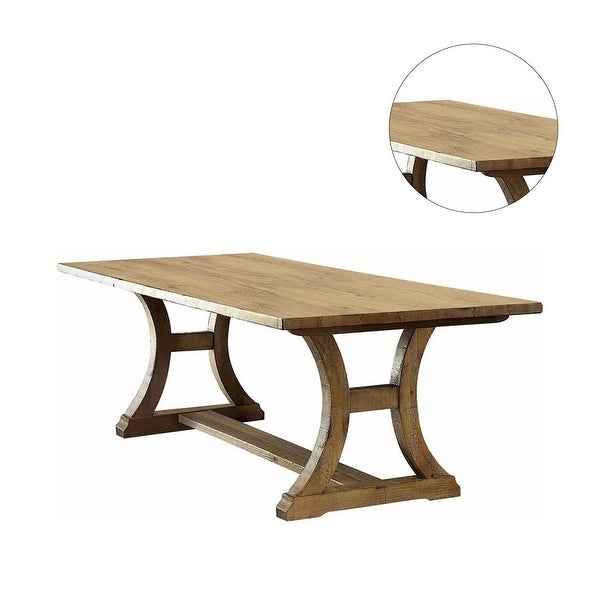 Wooden Dining Table in Rustic Oak Finish