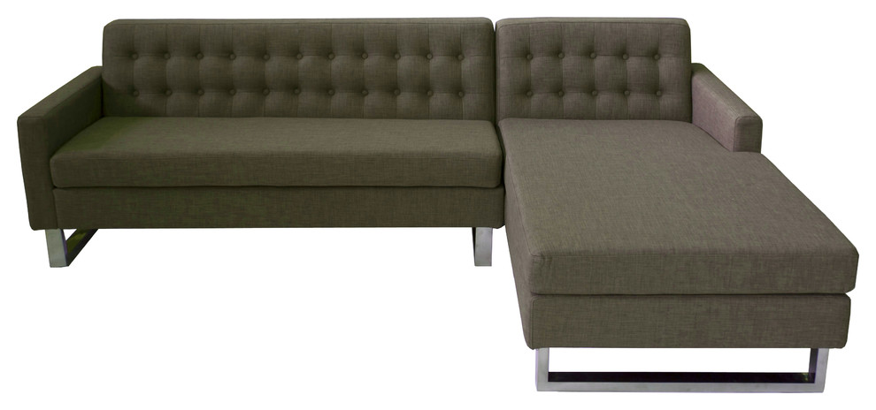 Nolan Sectional   Contemporary   Sectional Sofas   by Pangea Home  Houzz