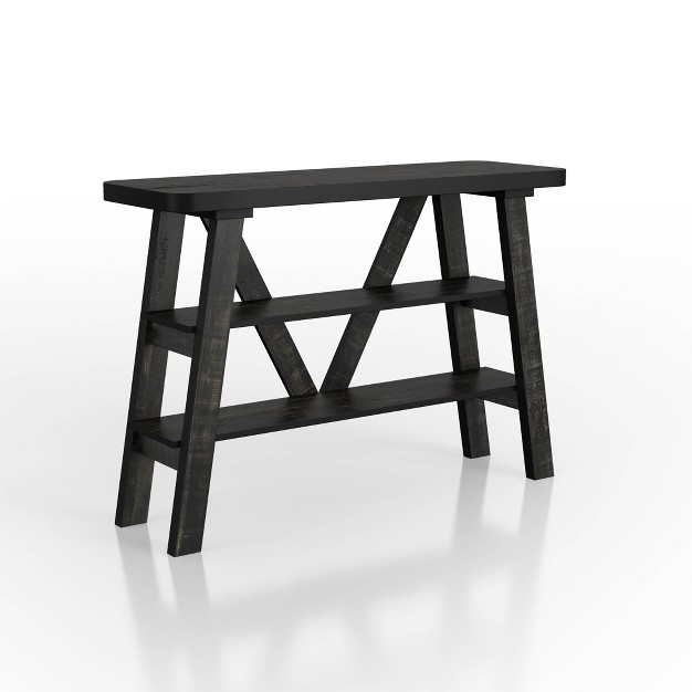 New Riverton Open Shelf Console Table Mibasics