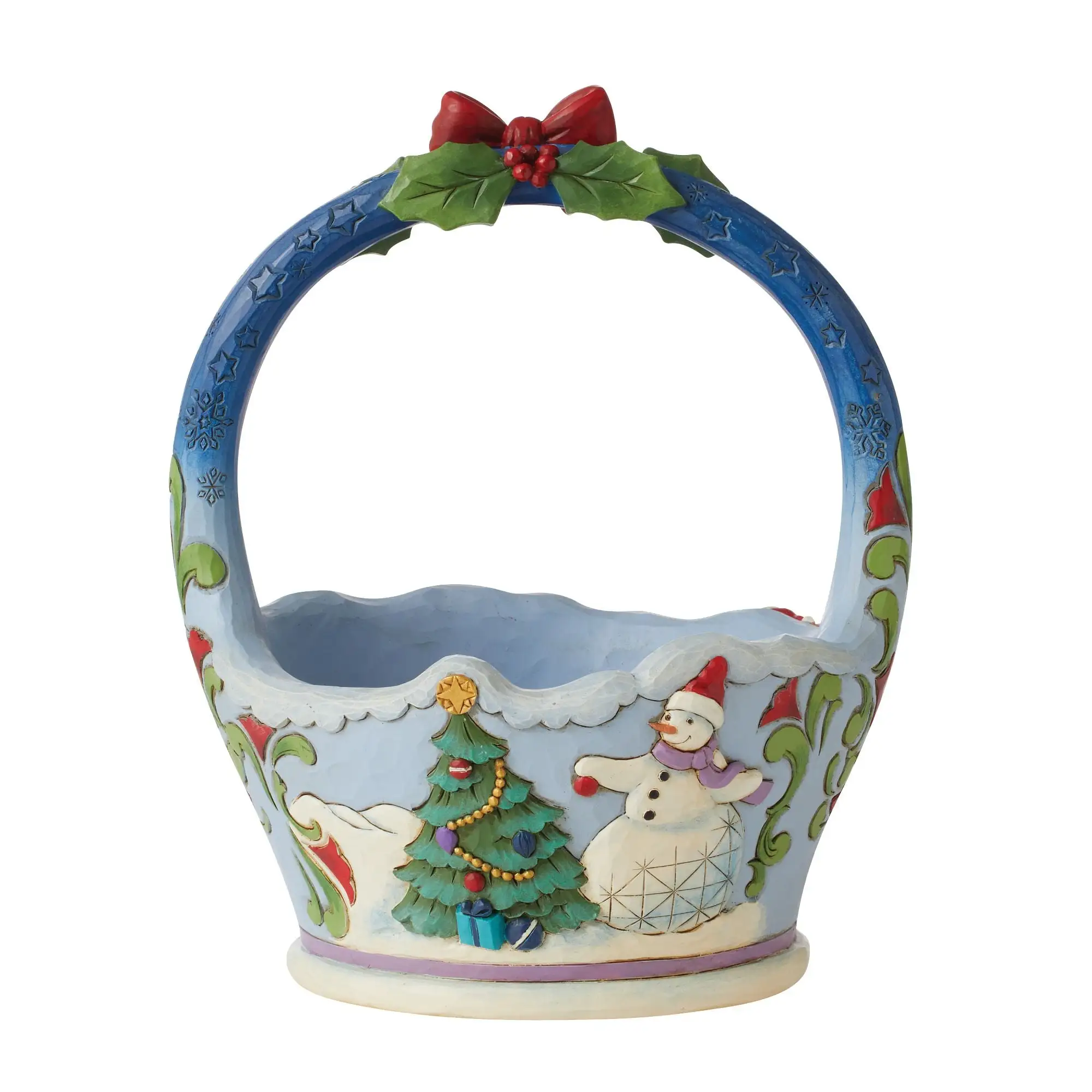 Christmas Basket with Scene