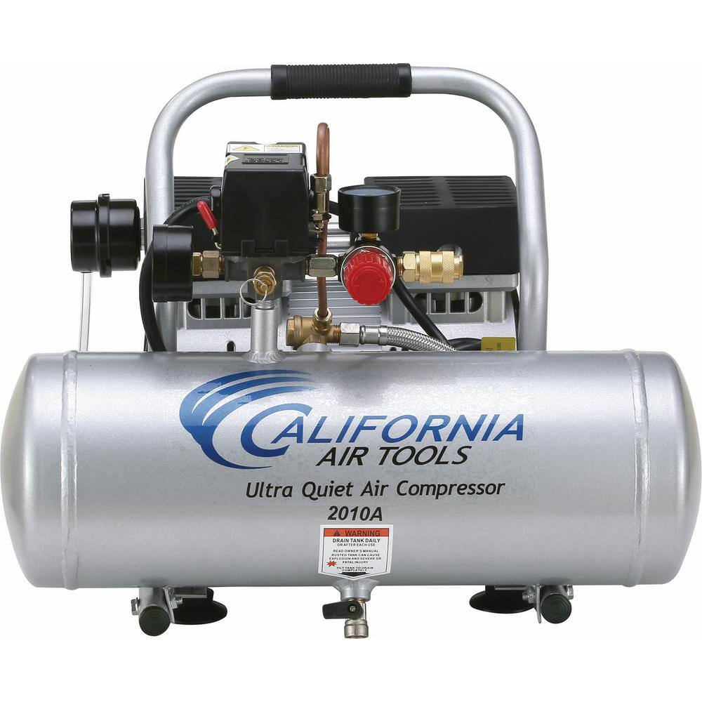 California Air Tools 2.0 Gal. 1.0 HP Ultra Quiet and Oil-Free Aluminum Tank Air Compressor 2010A