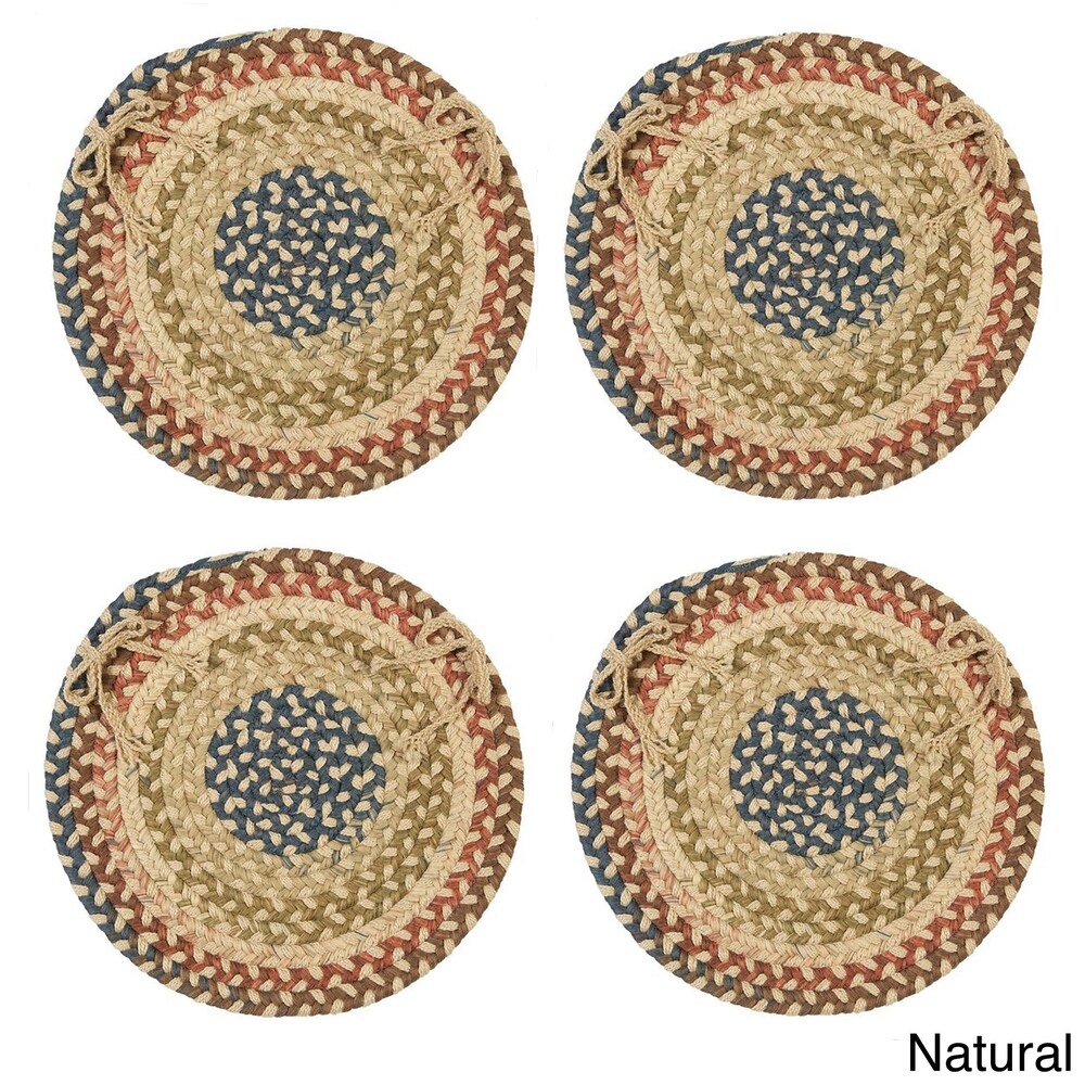 Cove Spacedye Multi Round Chair Pads (Set of 4)