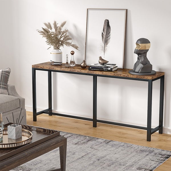 Extra Long Sofa Couch Console Table， 71inch Narrow Entryway Hallway Table