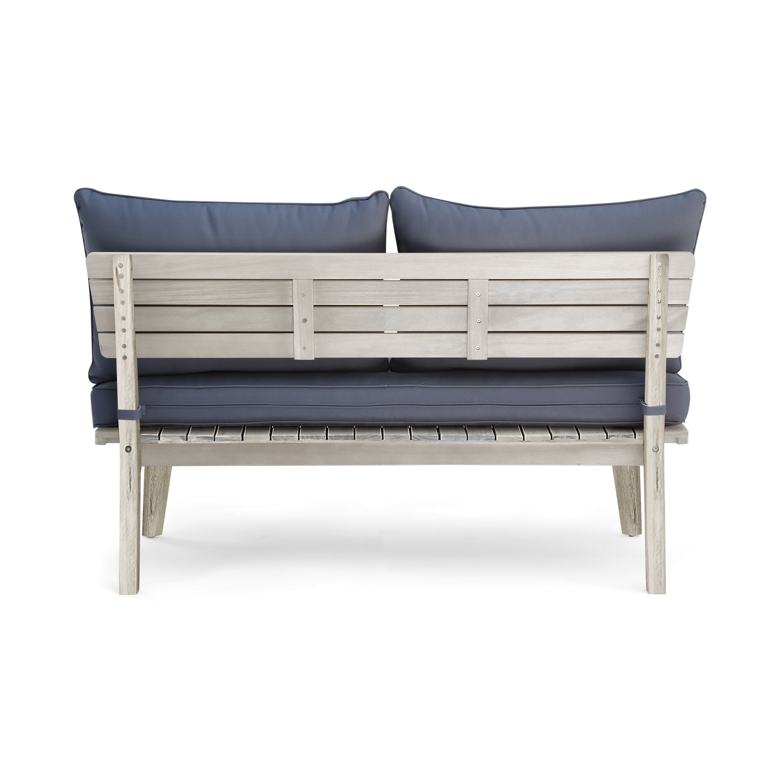 Boyle Outdoor Acacia Wood Loveseat