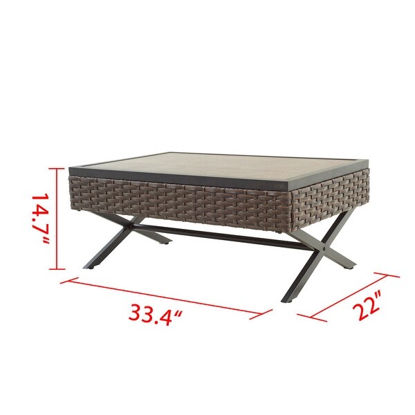 Patio Festival Outdoor XLeg Col. Coffee Table