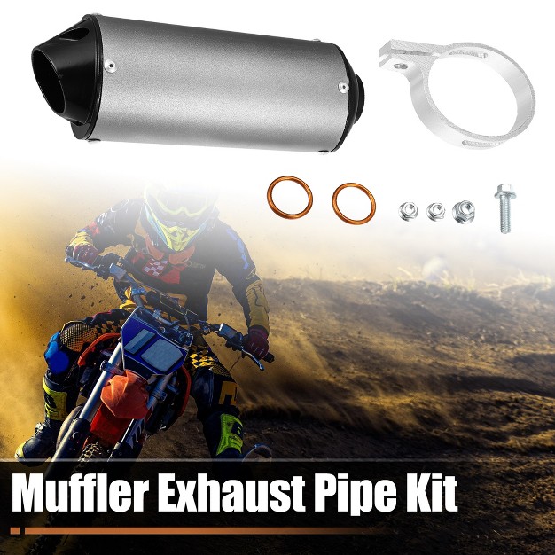 Unique Bargains Motorbike Atv Muffler Exhaust Pipe System Assembly Kit 1 Set