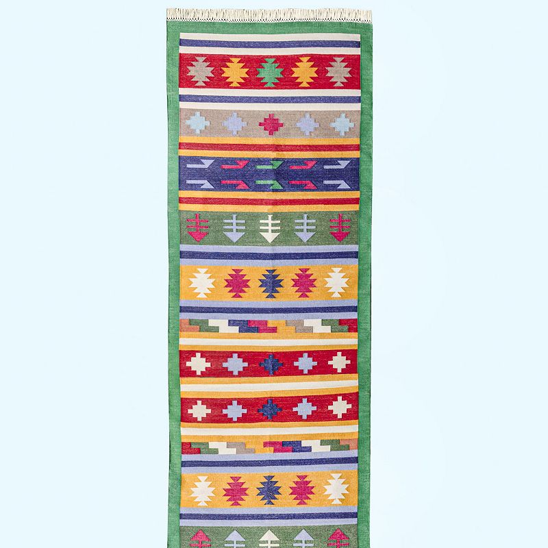 GAURI KOHLI Faridkot Flat Weave Runner Rug