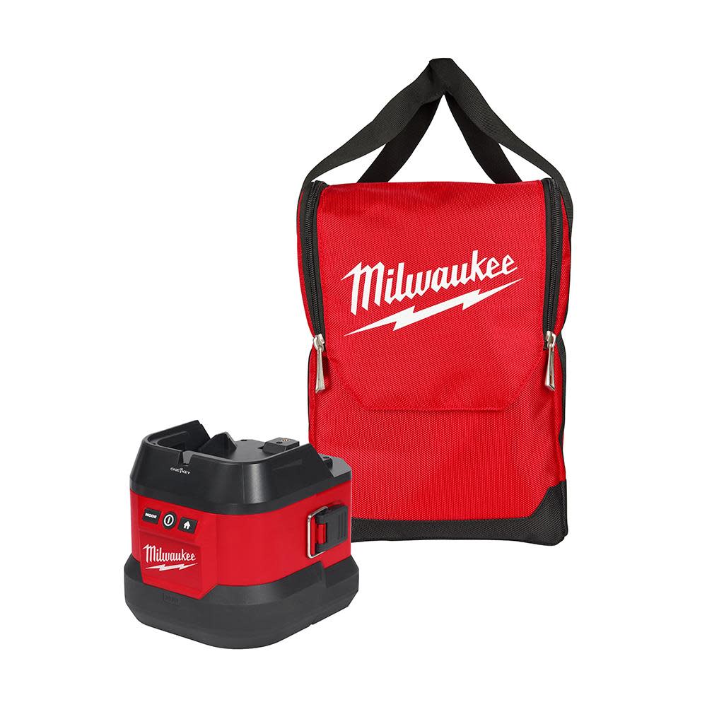 Milwaukee M18? Utility Remote Control Search Light Portable Base with Carry Bag ;