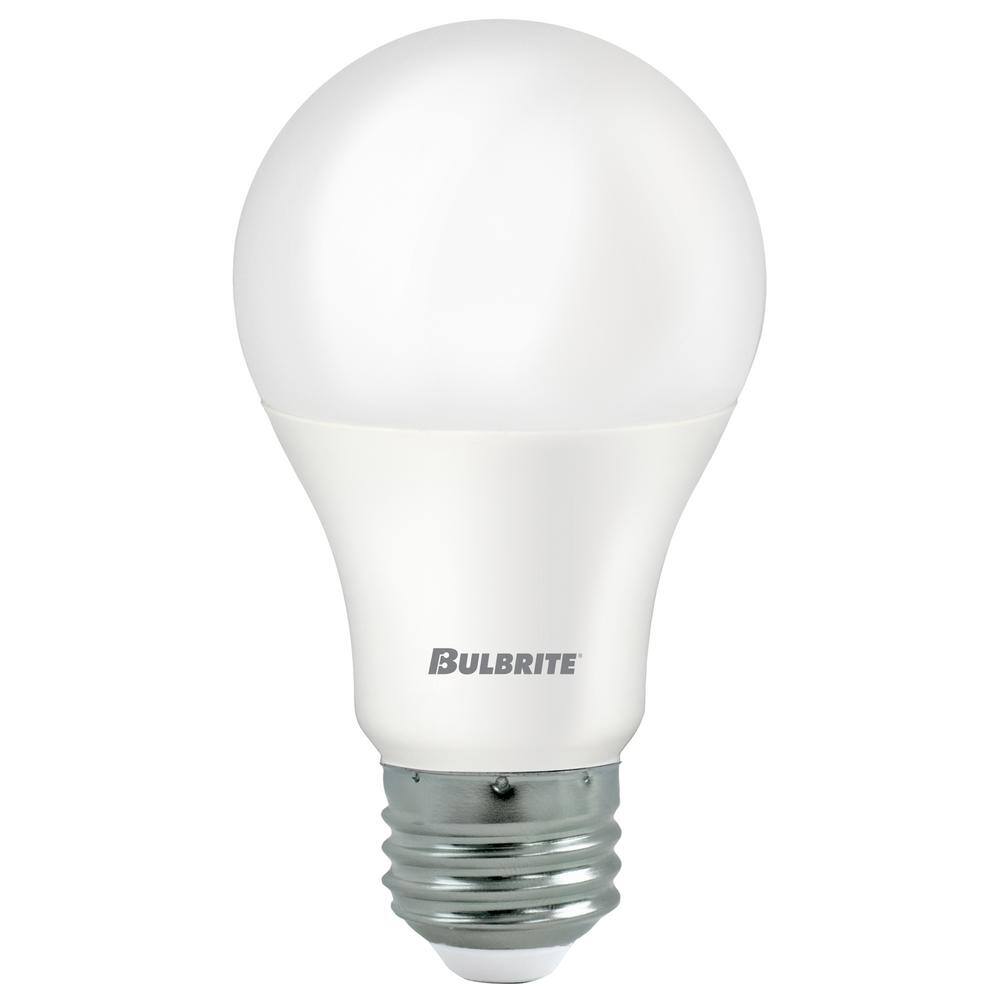 Bulbrite 60-Watt Equivalent A19 Dimmable E26 Base LED Light Bulb 3000K in Frost (8-Pack) 862714