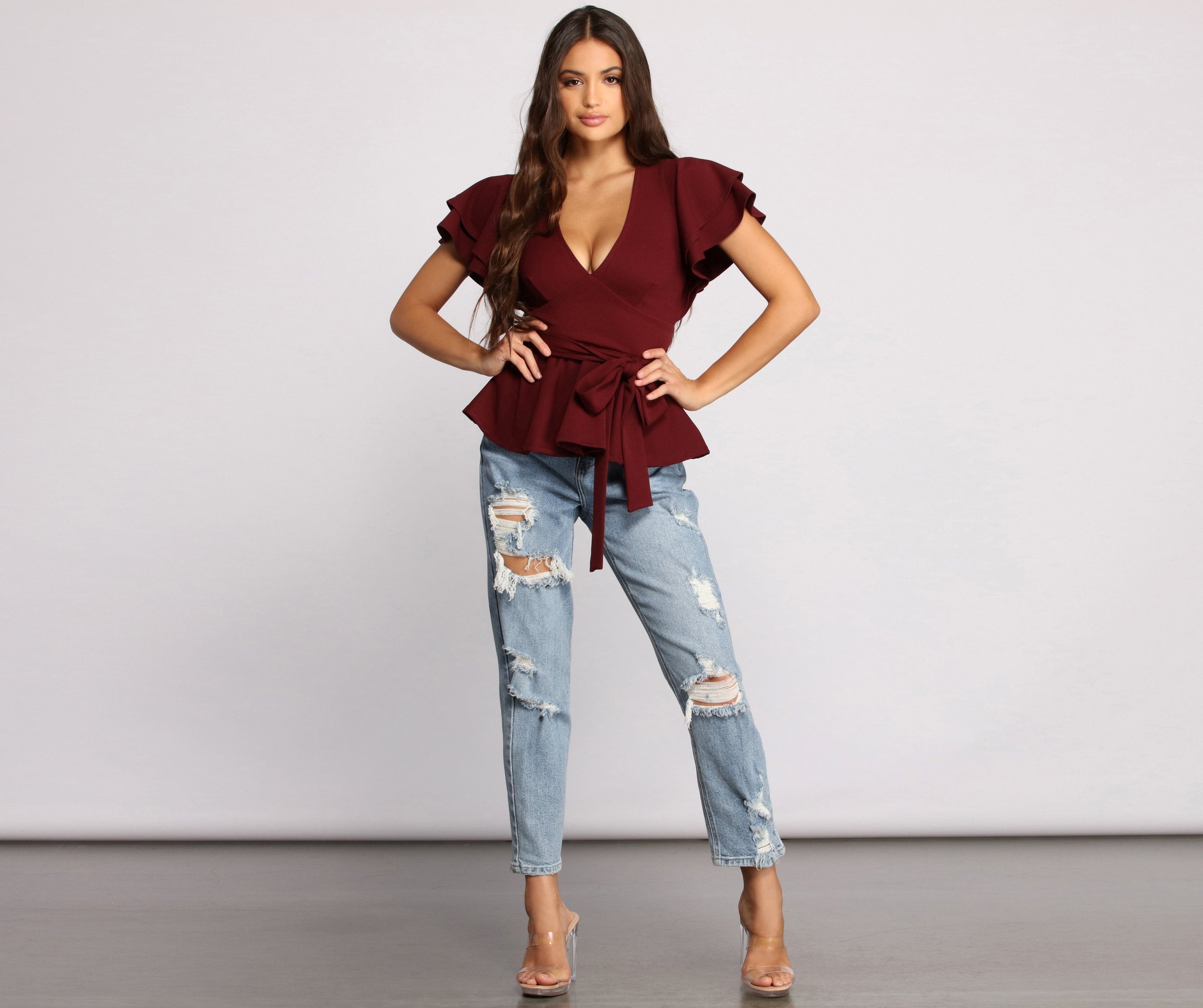 Get That Classic Vibe Peplum Top