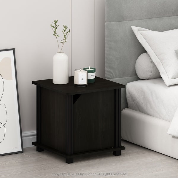 Furinno Brahms End Table with Storage