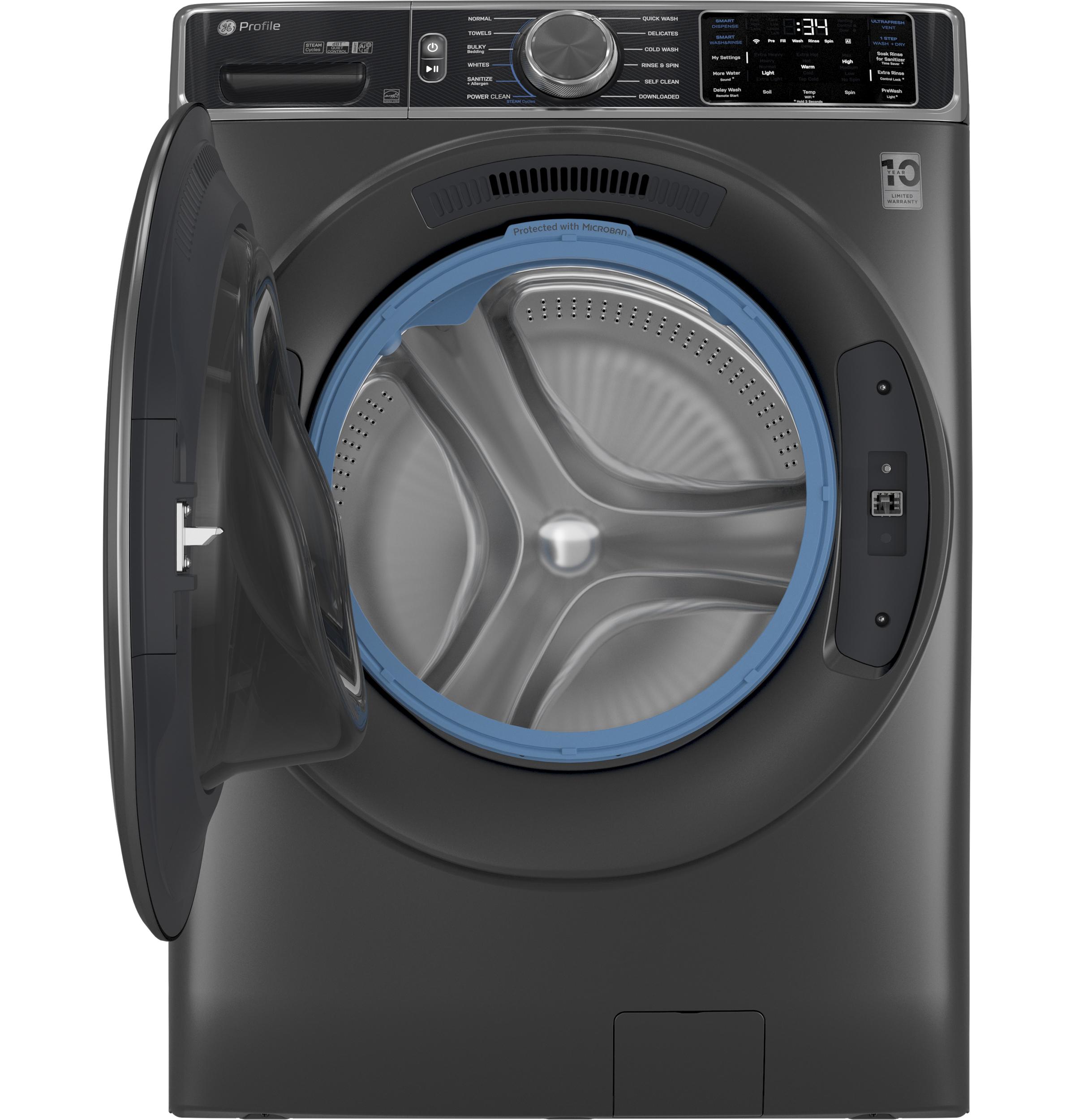 Ge Appliances PFW955SPWDS Ge Profile™ 5.5 Cu. Ft. Capacity Smart Front Load Energy Star® Steam Washer With Ultrafresh Vent System+ And Smart Wash & Smart Rinse