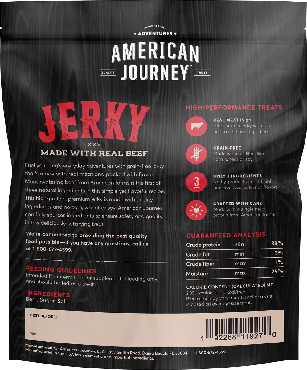 American Journey Beef Jerky Grain-Free Dog Treats