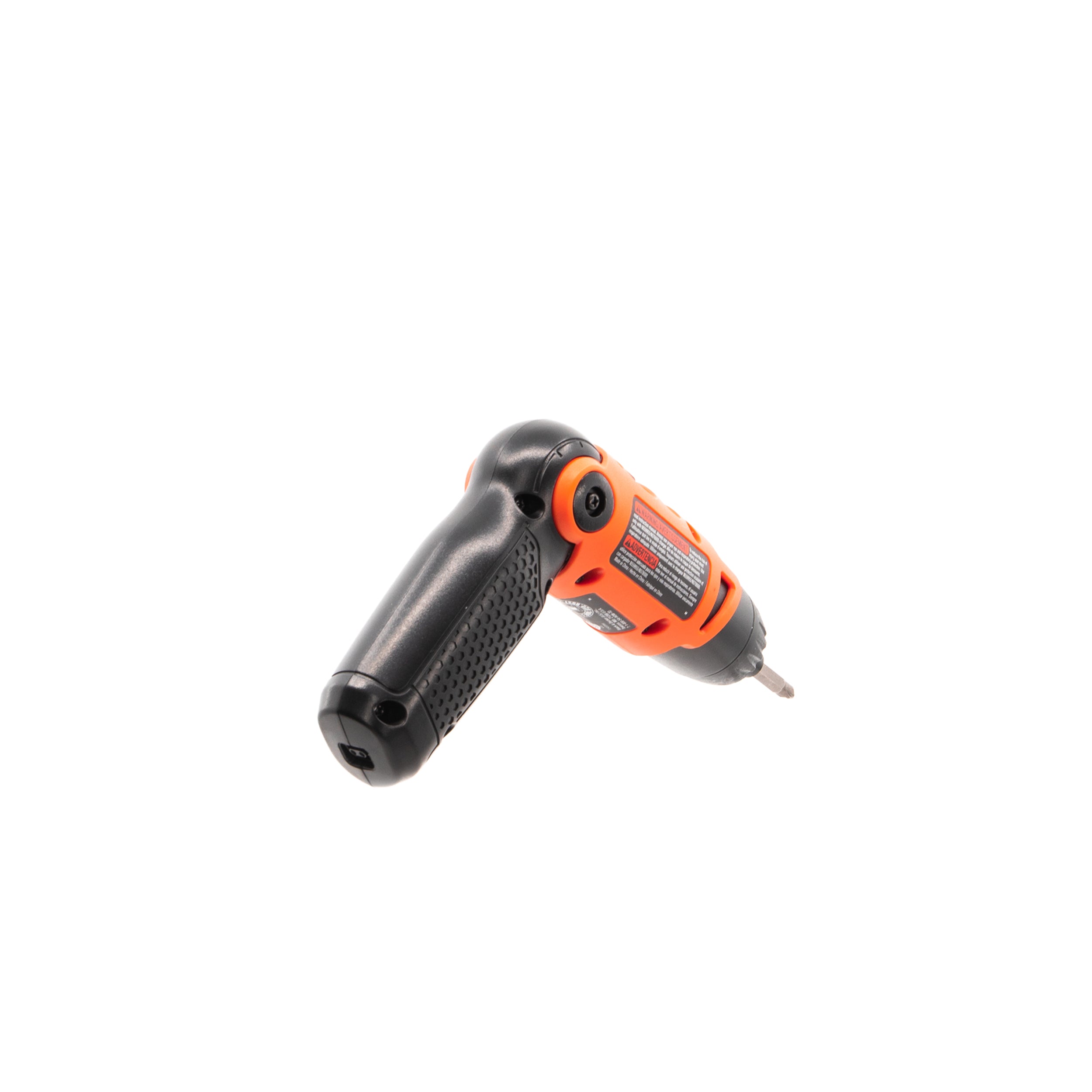 Cordless Screwdriver with Pivoting Handle, USB Charger and 2 Hex Shank Bits