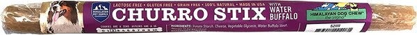 Himalayan Pet Supply 10-in Churro Water Buffalo Dog Treats， 12 count