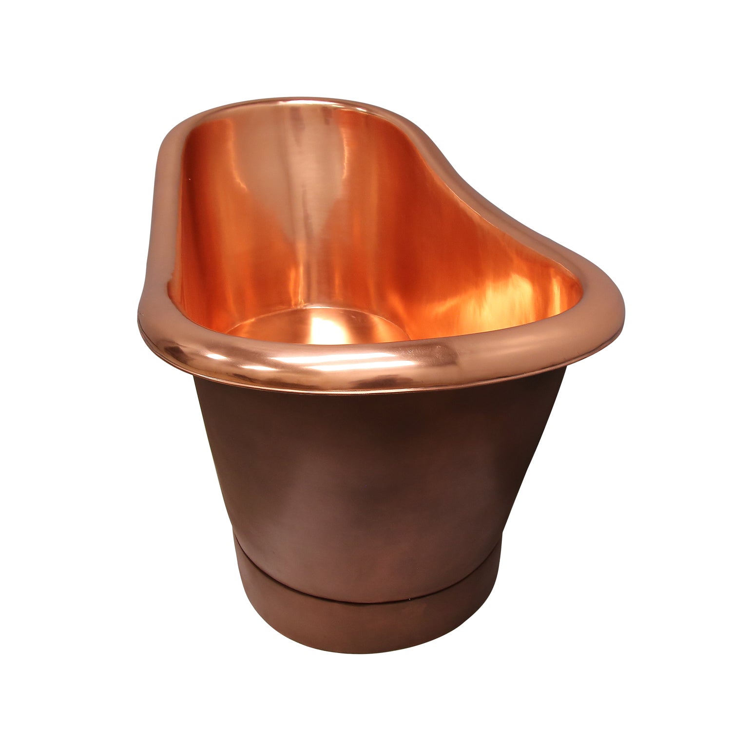 Chopin 70″ Copper Double Slipper Tub