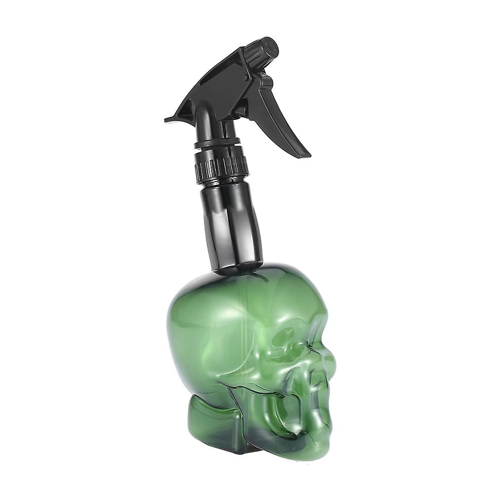 Hairdressing Spray Bottle Refillable Skull Hair Salon Water Mist Sprayer 500ml Green