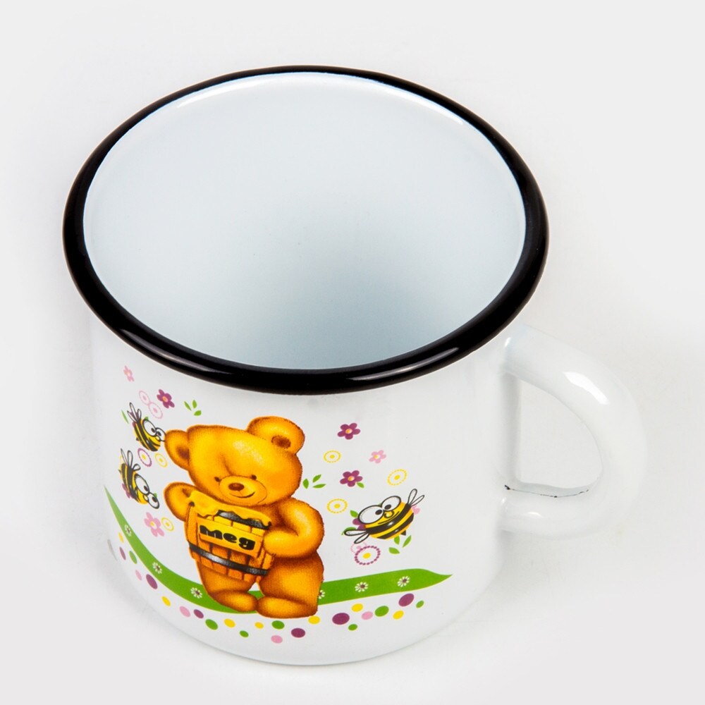 STP Goods 13.5 oz Teddy Bear Enamelware Children's Mug