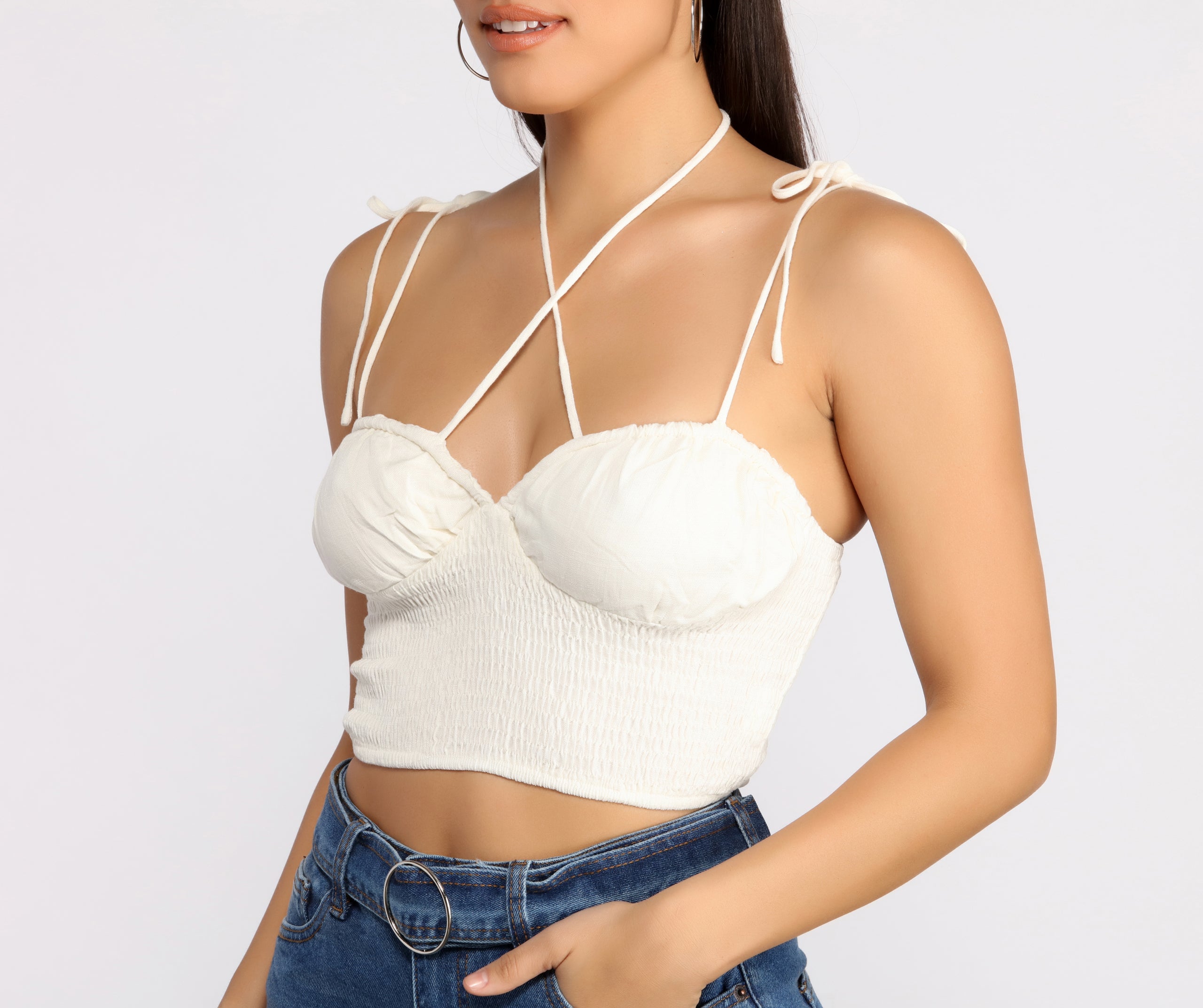 Smock It To Me Crop Top