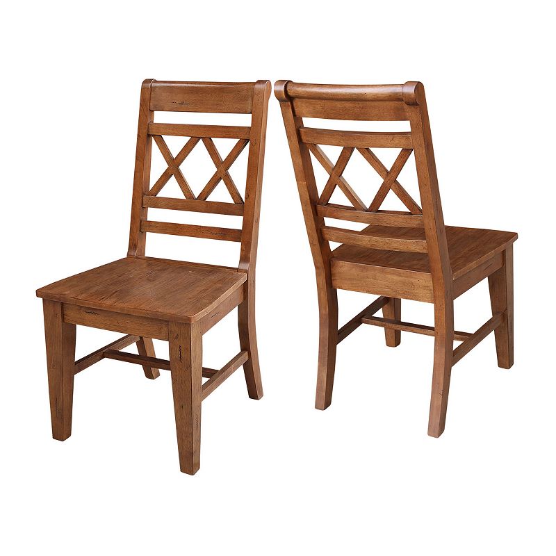 International Concepts 2-piece Canyon Double X-Back Chair Set