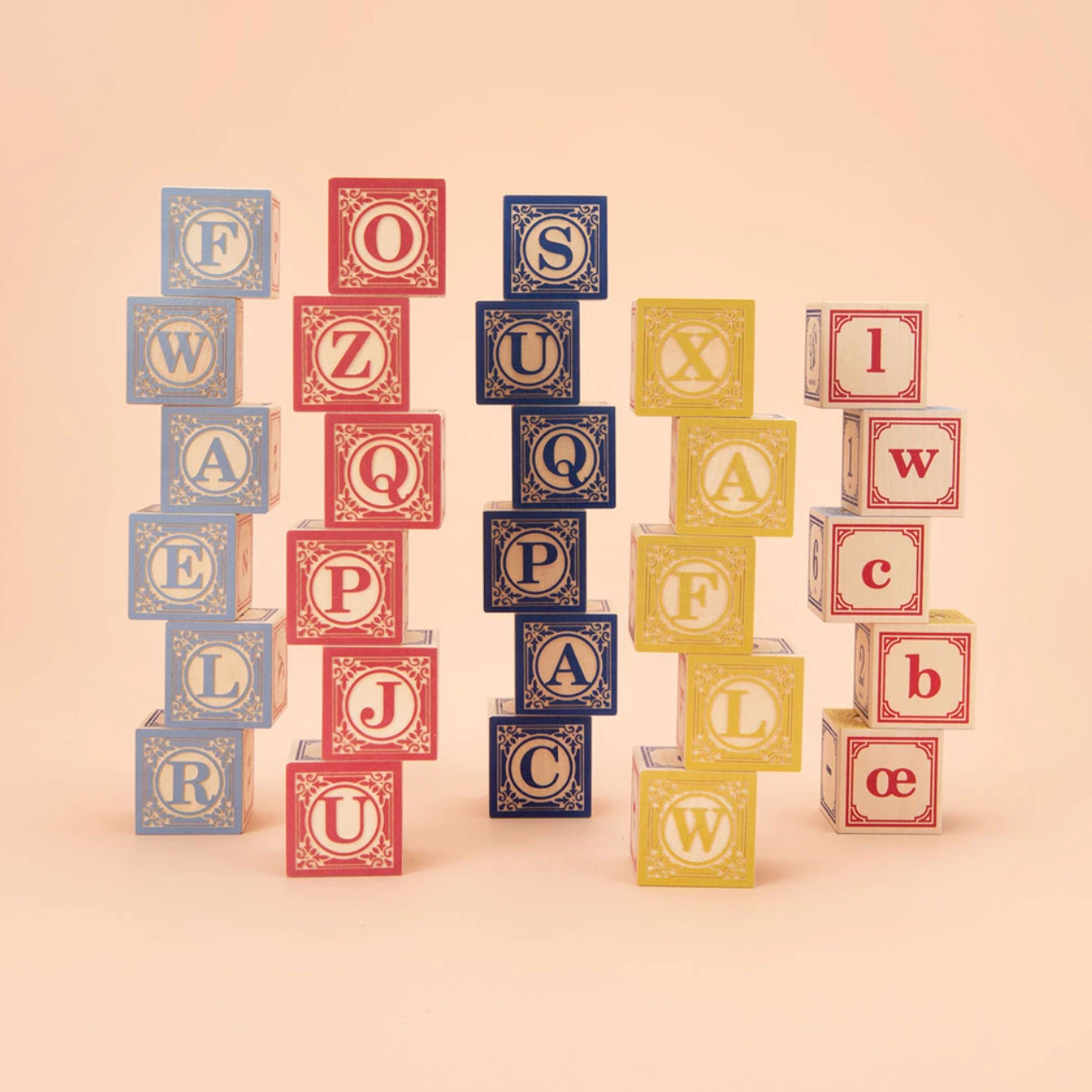 French Wooden ABC Blocks by Uncle Goose