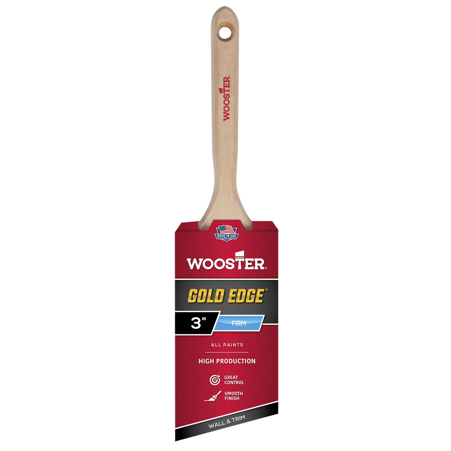 Wooster Gold Edge 3 in. Angle Paint Brush