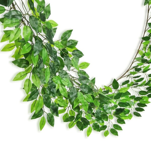 6.5ft Real Touch Artificial Ficus Leaf Vine Hanging Plant Greenery Foliage Garland