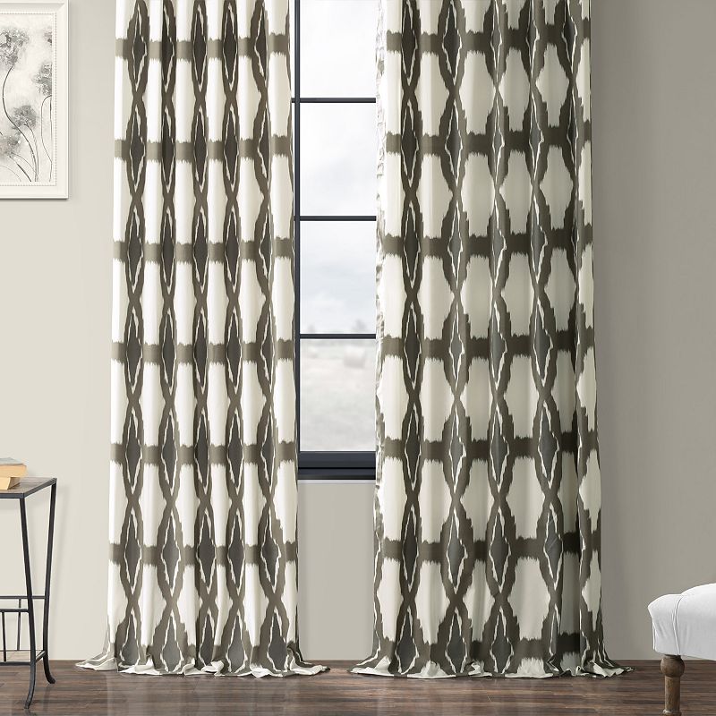 EFF 1-Panel Sorong Lined Window Curtain