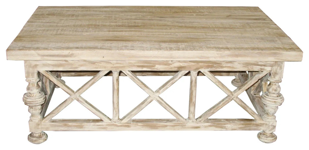 Resa Lumber Coffee Table   French Country   Coffee Tables   by Rustic Home Furniture Deco  Houzz