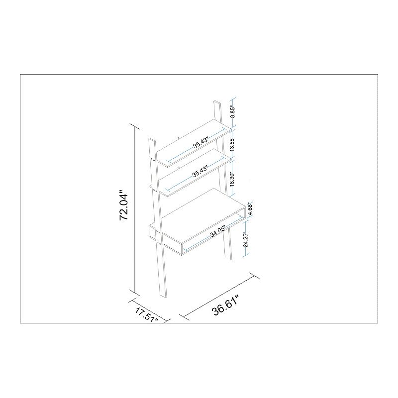 MANHATTAN COMFORT Cooper Ladder Desk