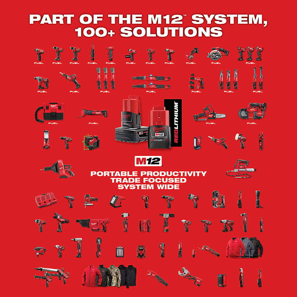 MW M12 Stick Transfer Pump with M12 REDLITHIUM XC 4.0Ah Extended Capacity Battery Pack Bundle 2579-20-48-11-2440 from MW