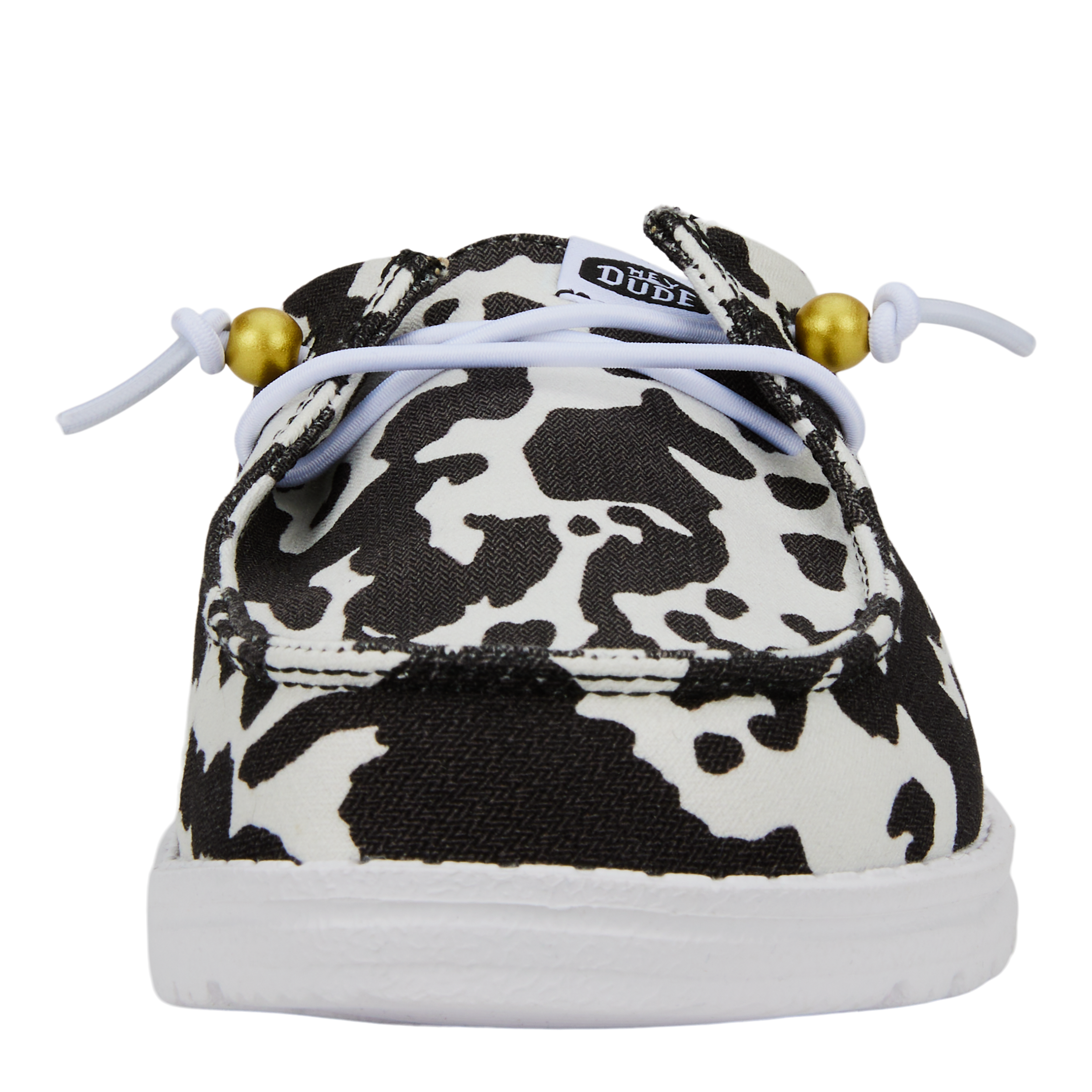 Wendy Slip Classic - White/Black Cow Print