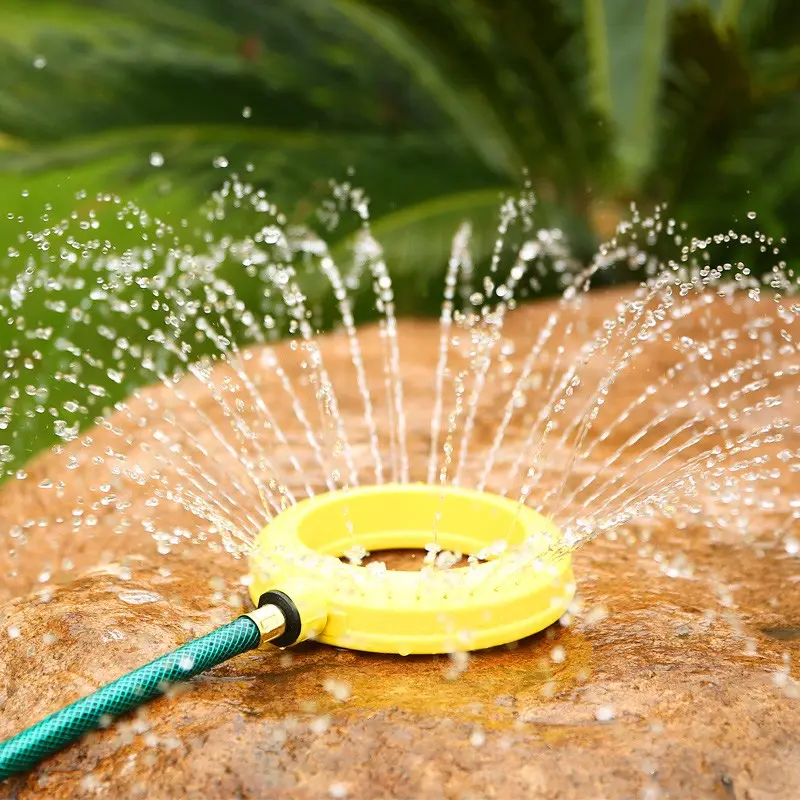 Garden Supplies 360 Degree Spraying Plastic Ring Sprinkler