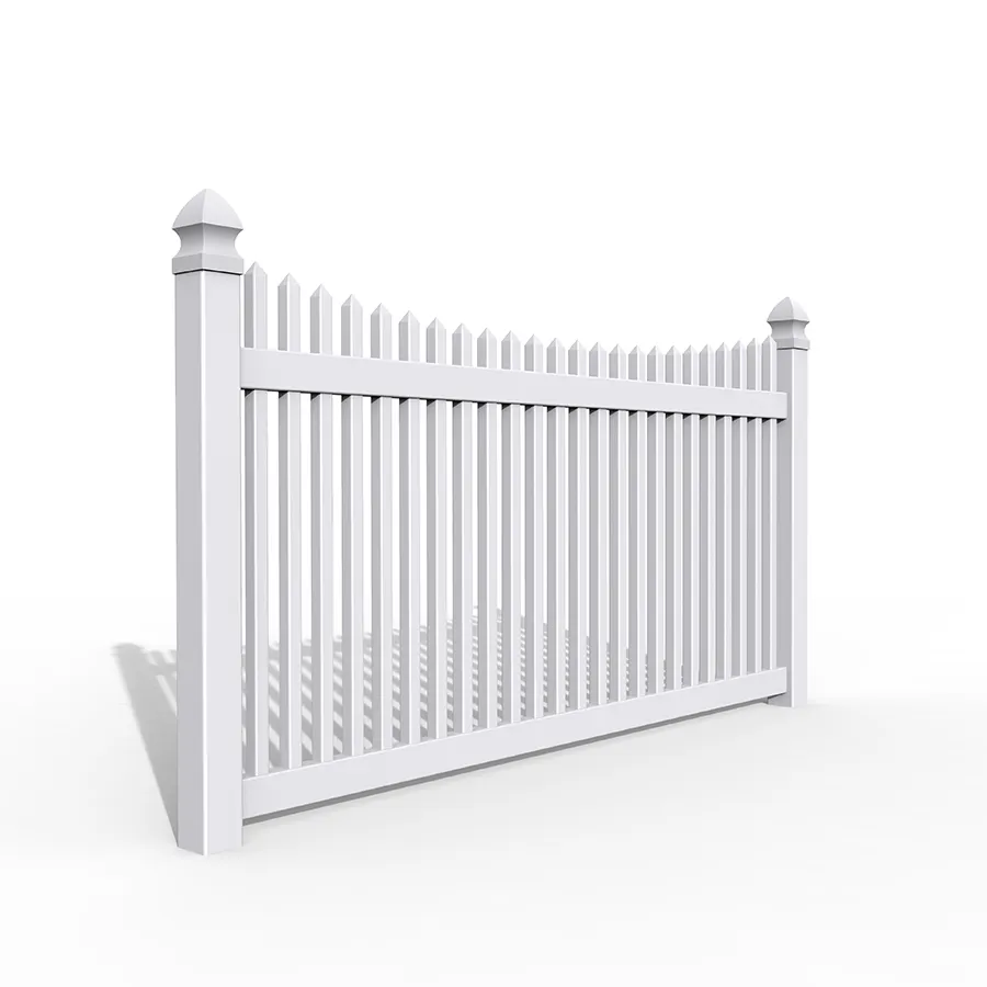 Wholesale White PVC Vinyl Fence composite fence with pickets series