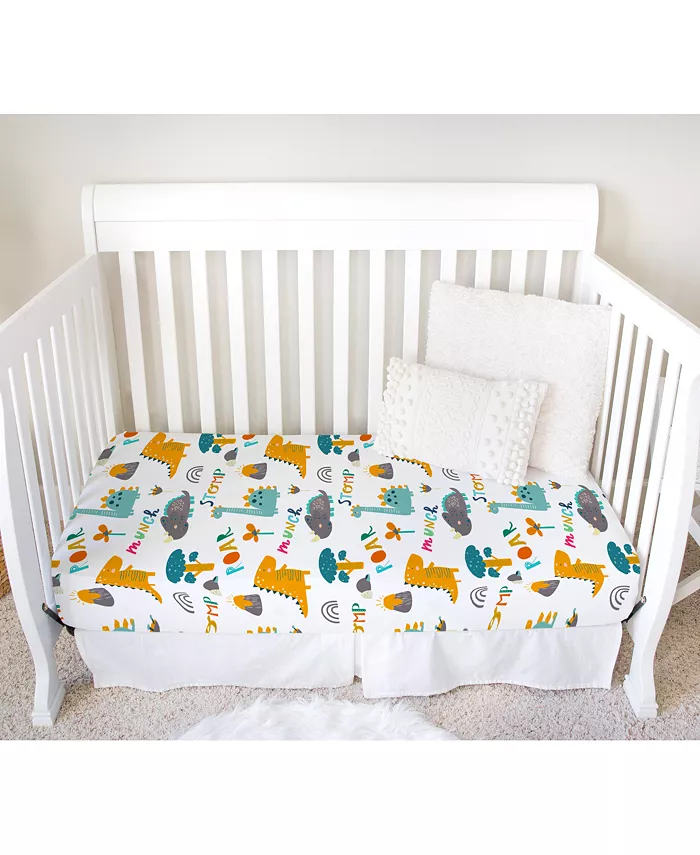 Honey Lemonade Super Soft Fitted Crib Sheet - Dinoland