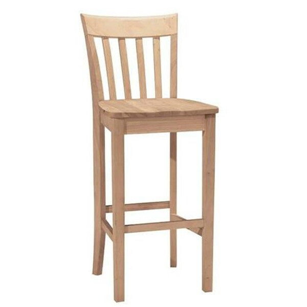 S-3013 Slatback Stool， 30