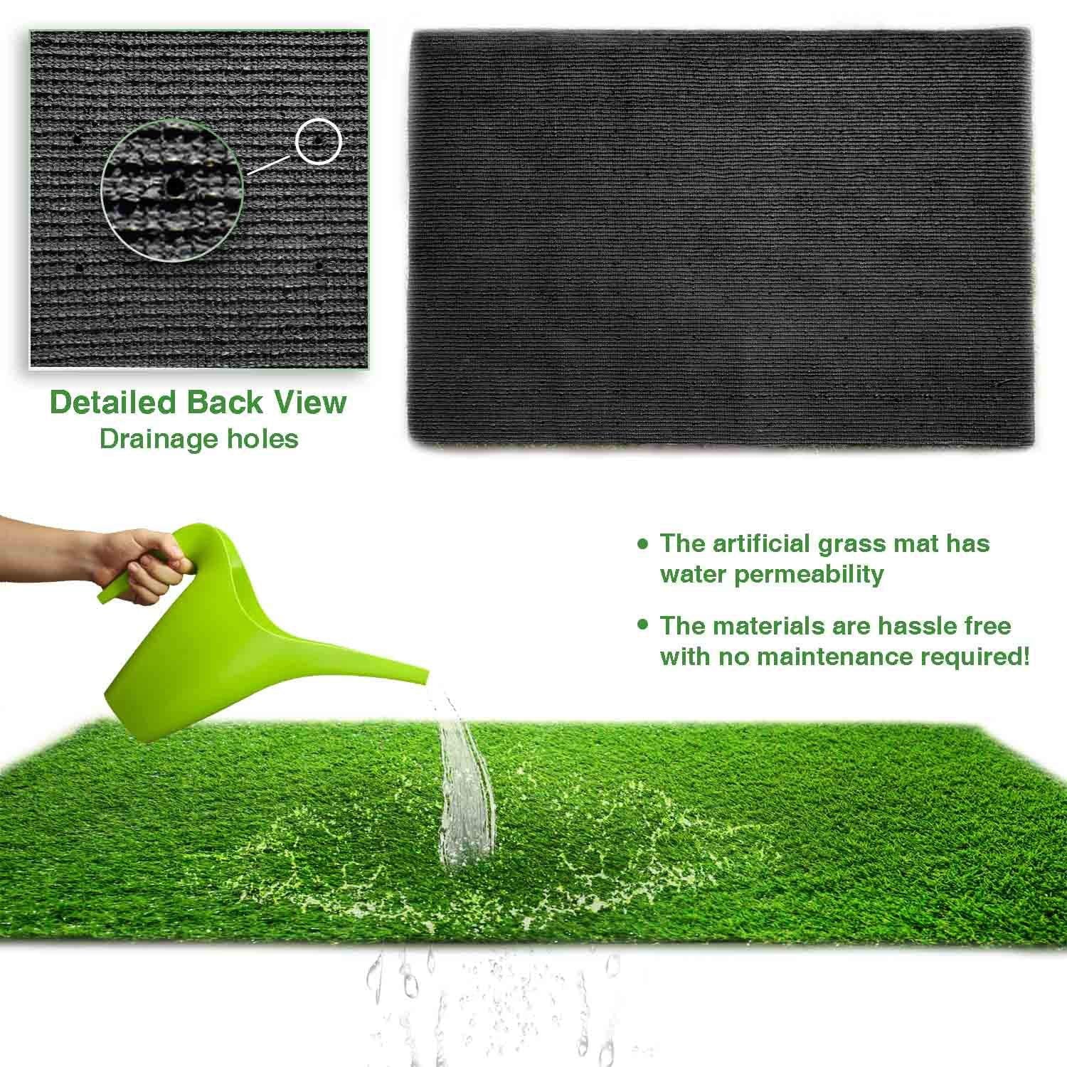 LITA 7'x13' Multi Purpose Artificial Grass Synthetic Turf Indoor/Outdoor Doormat/Area Rug Carpet (91 Square FT)