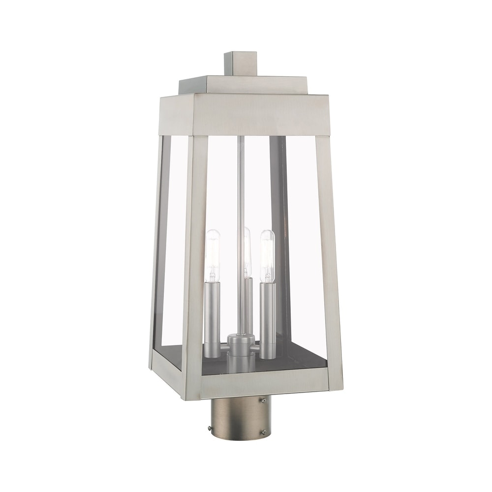 Livex Lighting Oslo 3 Light Outdoor Post Top Lantern   8.25\