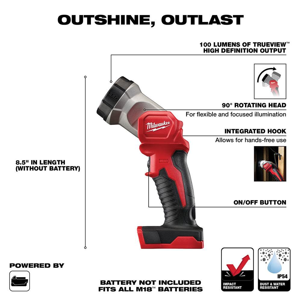 Milwaukee M18 LED Work Light 2735-20 from Milwaukee