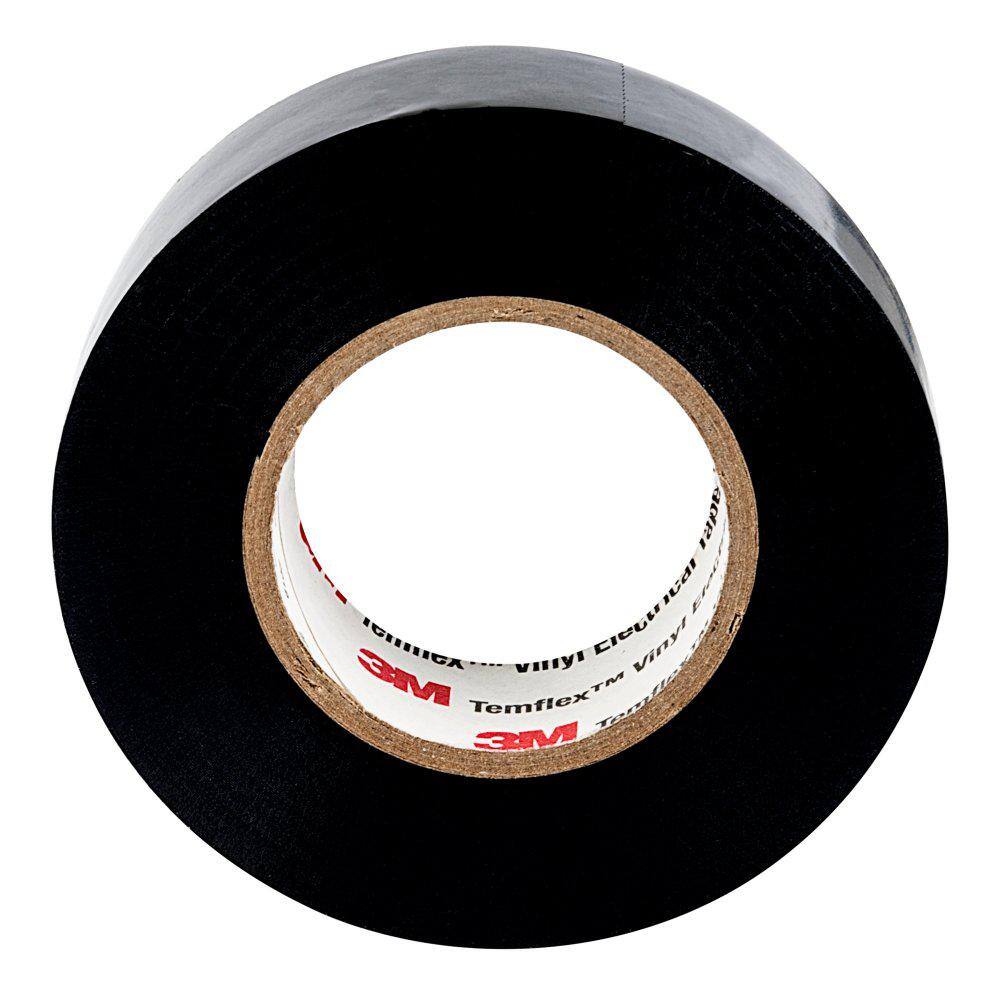 3M Temflex 34 in. x 60 ft. 1700 Electrical Tape Black 1700-1PK-BB40