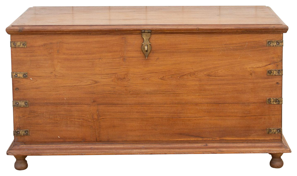 Large British Colonial Campaign Chest   Traditional   Accent Chests And Cabinets   by De cor  Houzz