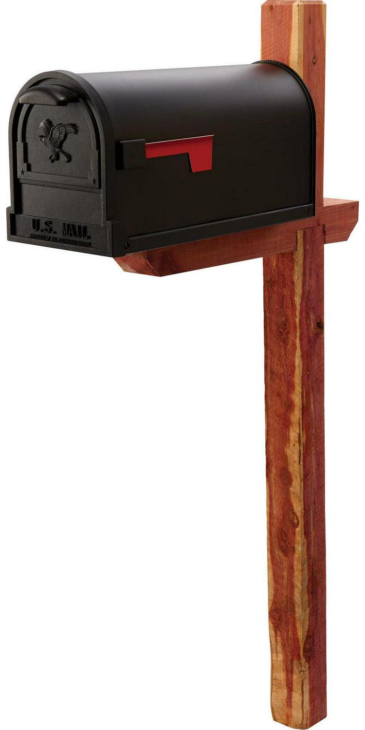 Gibraltar Mailboxes Cedar Deluxe， Drive-In， Crossarm， Mailbox Post Kit， Natural Finish， DPKX0000