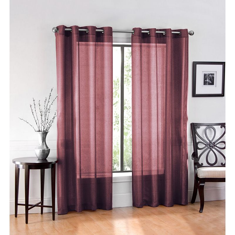 GoodGram Ultra Luxurious Elegant Sheer Grommet Single Curtain Panel